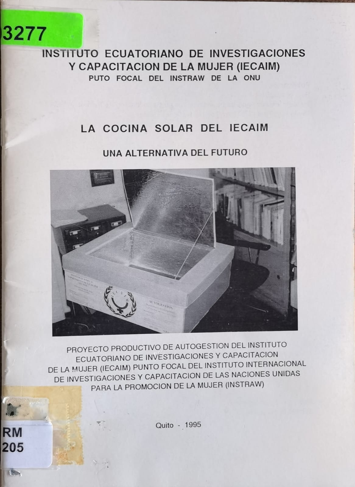 LA COCINA SOLAR DEL IECAIM: UNA ALTERNATIVA DEL FUTURO