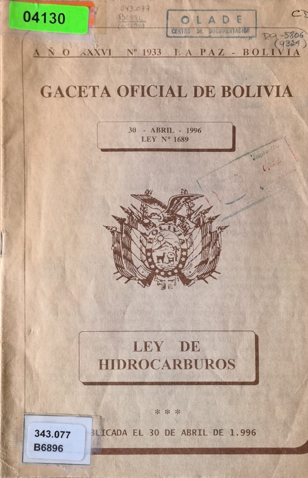 LEY DE HIDROCARBUROS