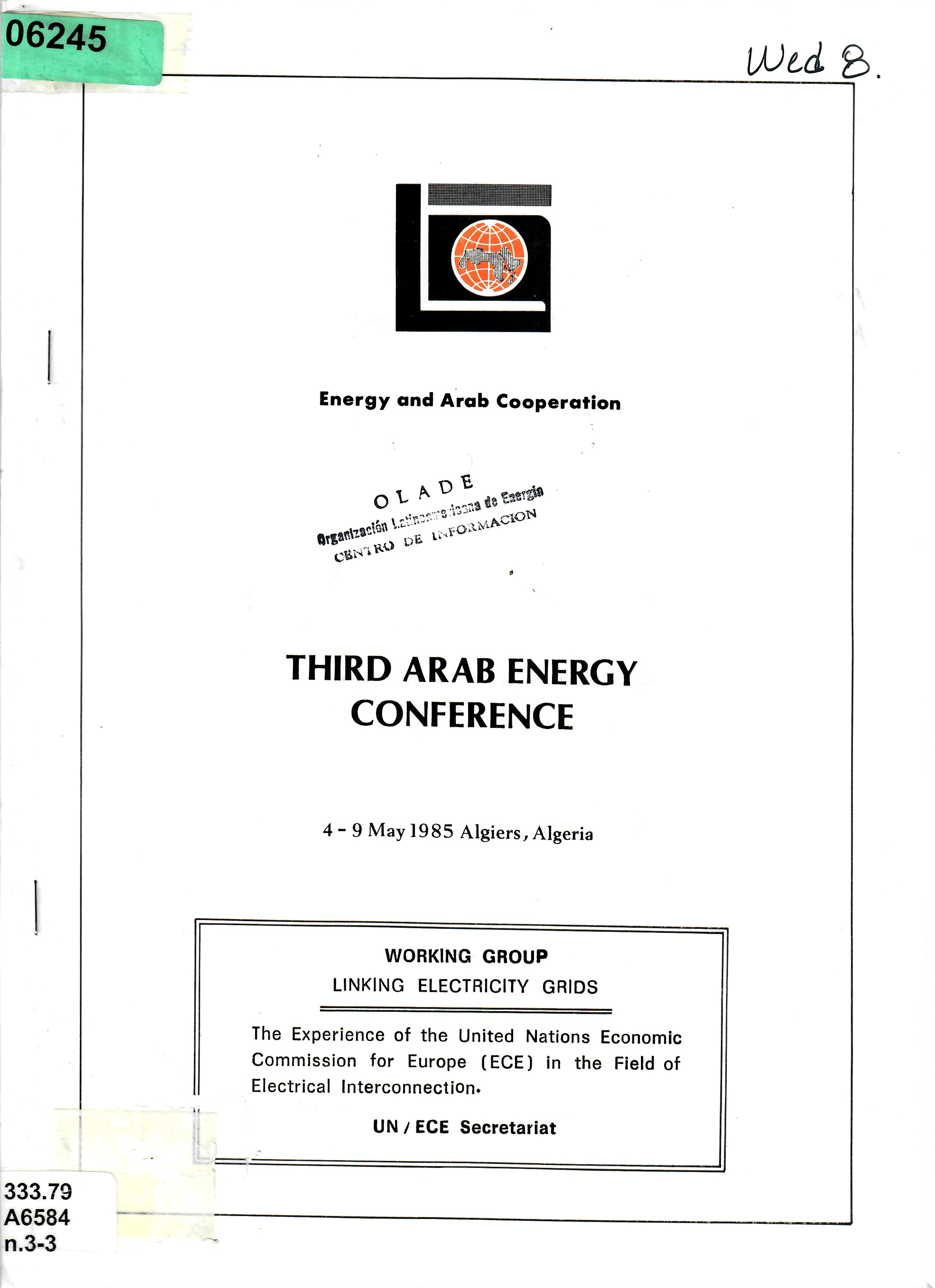 LINKING ELECTRICITY GRIDS The Experience of the United Nations Economic Commission for Europe (ECE) in the Field of Electrical Interconnection.