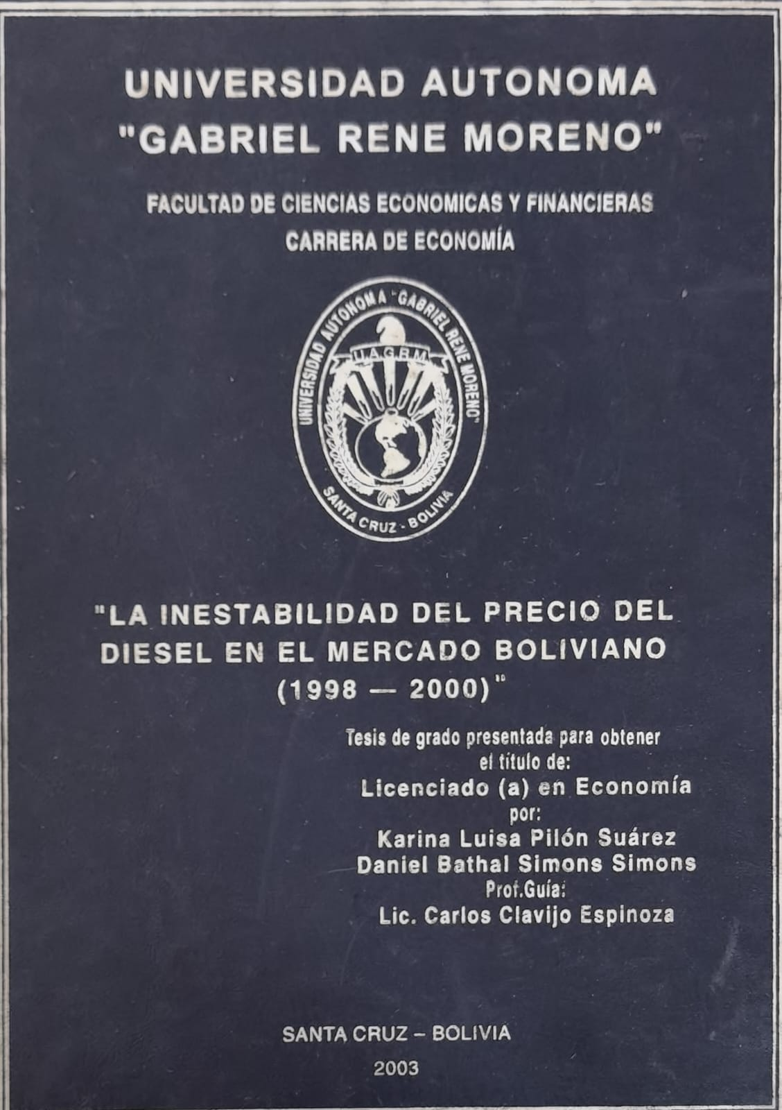 LA INESTABILIDAD DEL PRECIO DEL DIESEL EN EL MERCADO BOLIVIANO (1998 - 2000)
