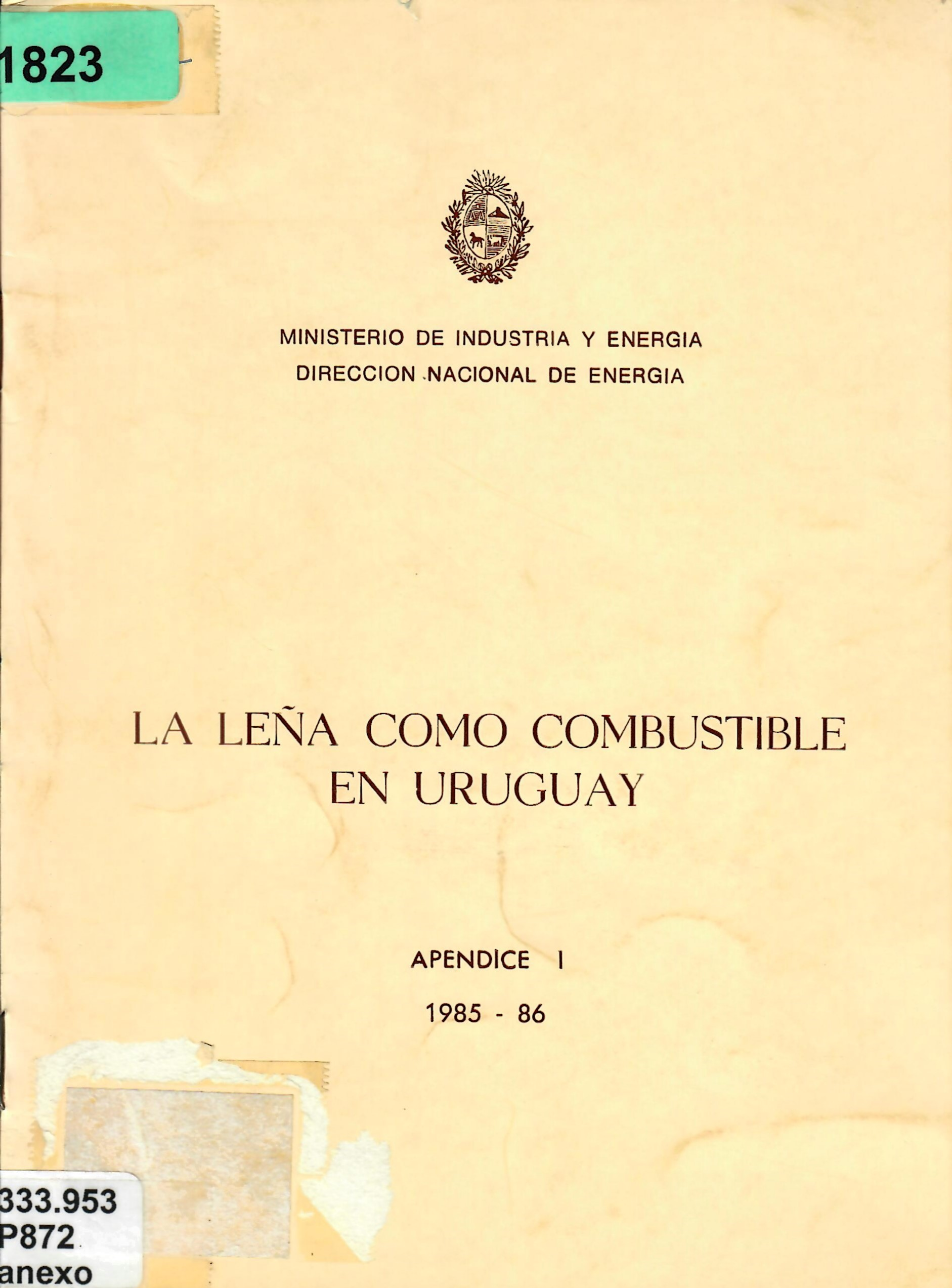 LA LEÑA COMO COMBUSTIBLE EN URUGUAY APENDICE I