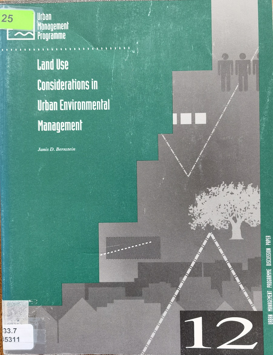 Land Use Considerations in Urban Environmental Management