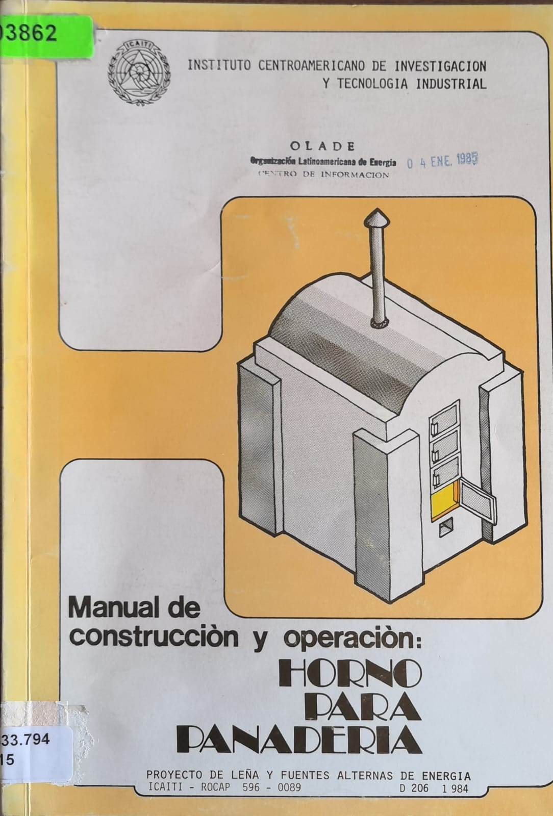 Manual de construcción y operación: HORNO PARA PANADERIA