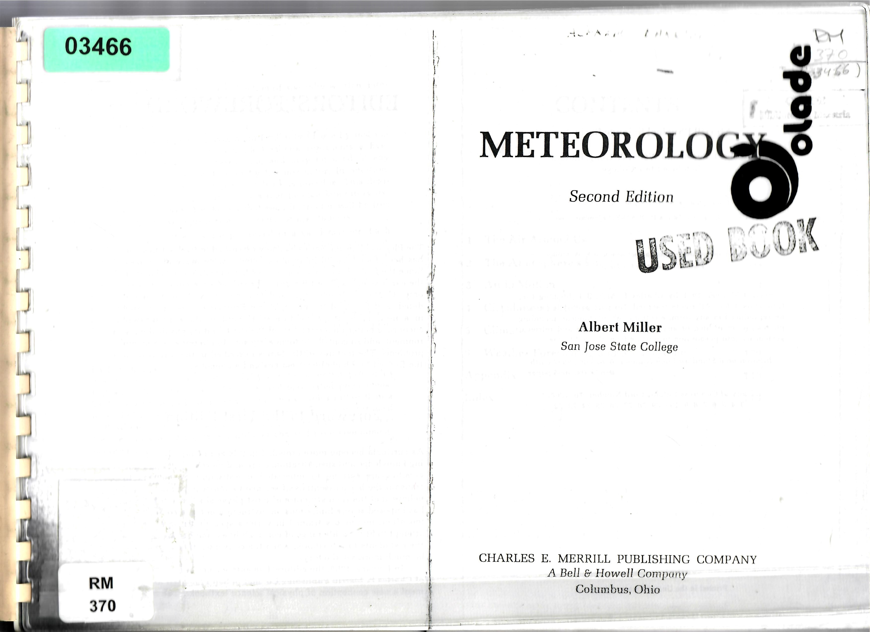 METEOROLOGY Second Edition