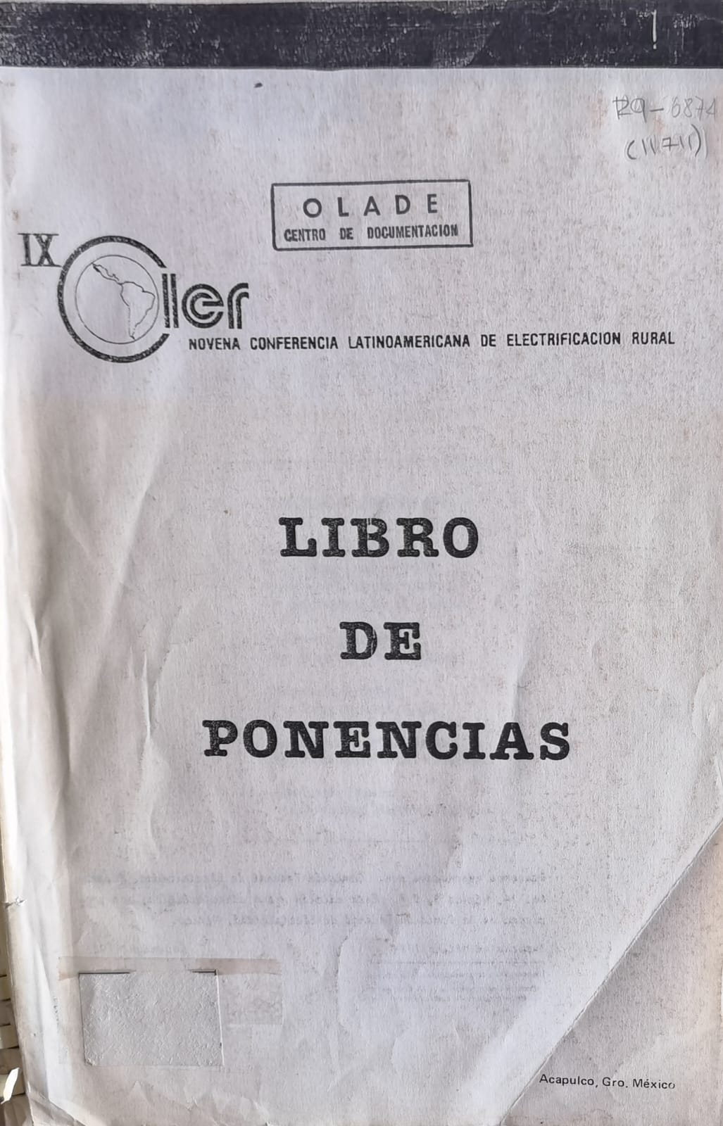 NOVENA CONFERENCIA LATINOAMERICANA DE ELECTRIFICACION RURAL: Libro de ponencias