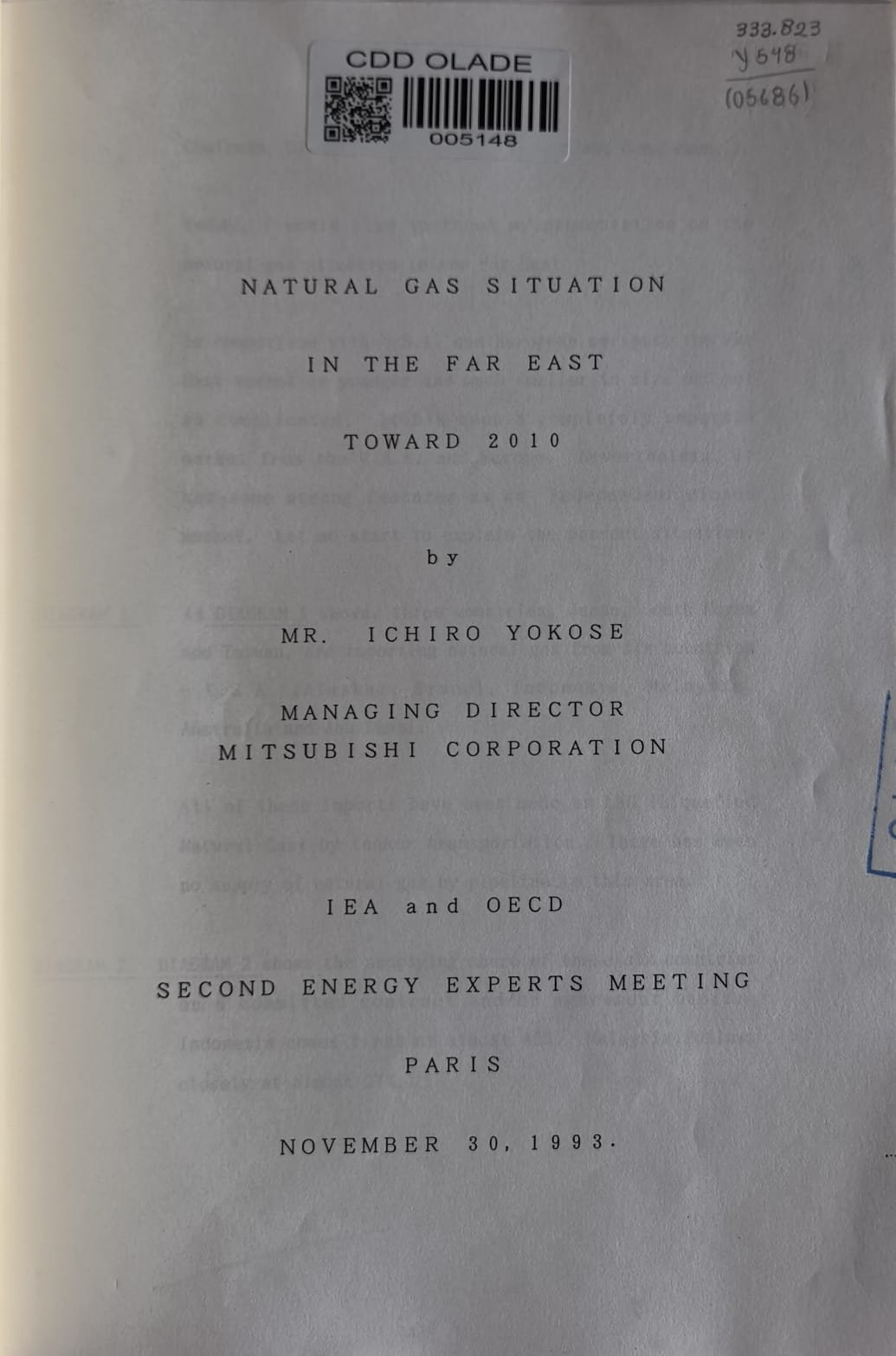 NATURAL GAS SITUATION IN THE FAR EAST TOWARD 2010