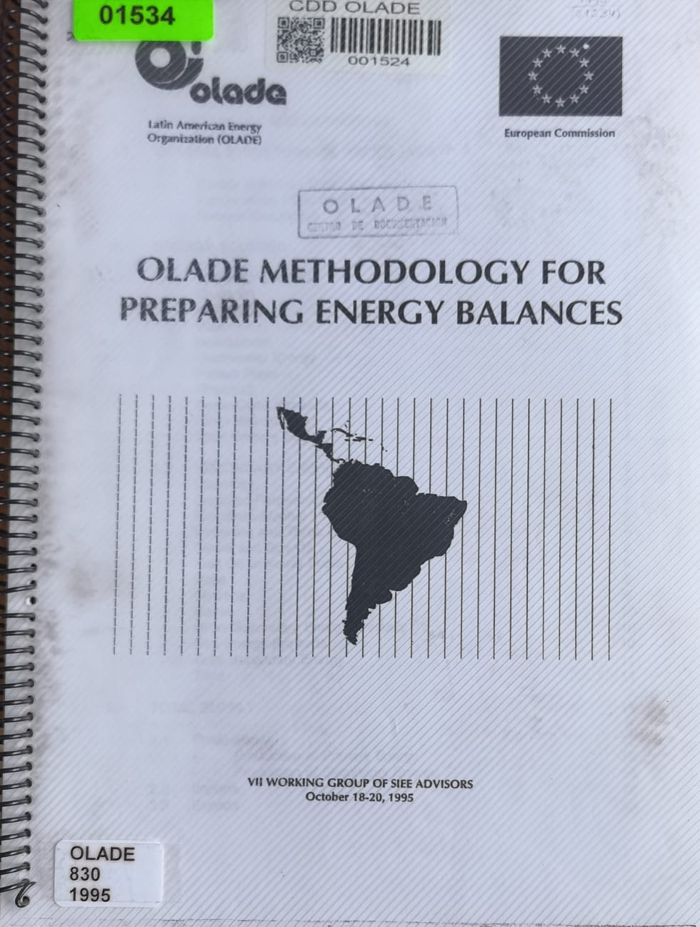 OLADE METHODOLOGY FOR PREPARING ENERGY BALANCES