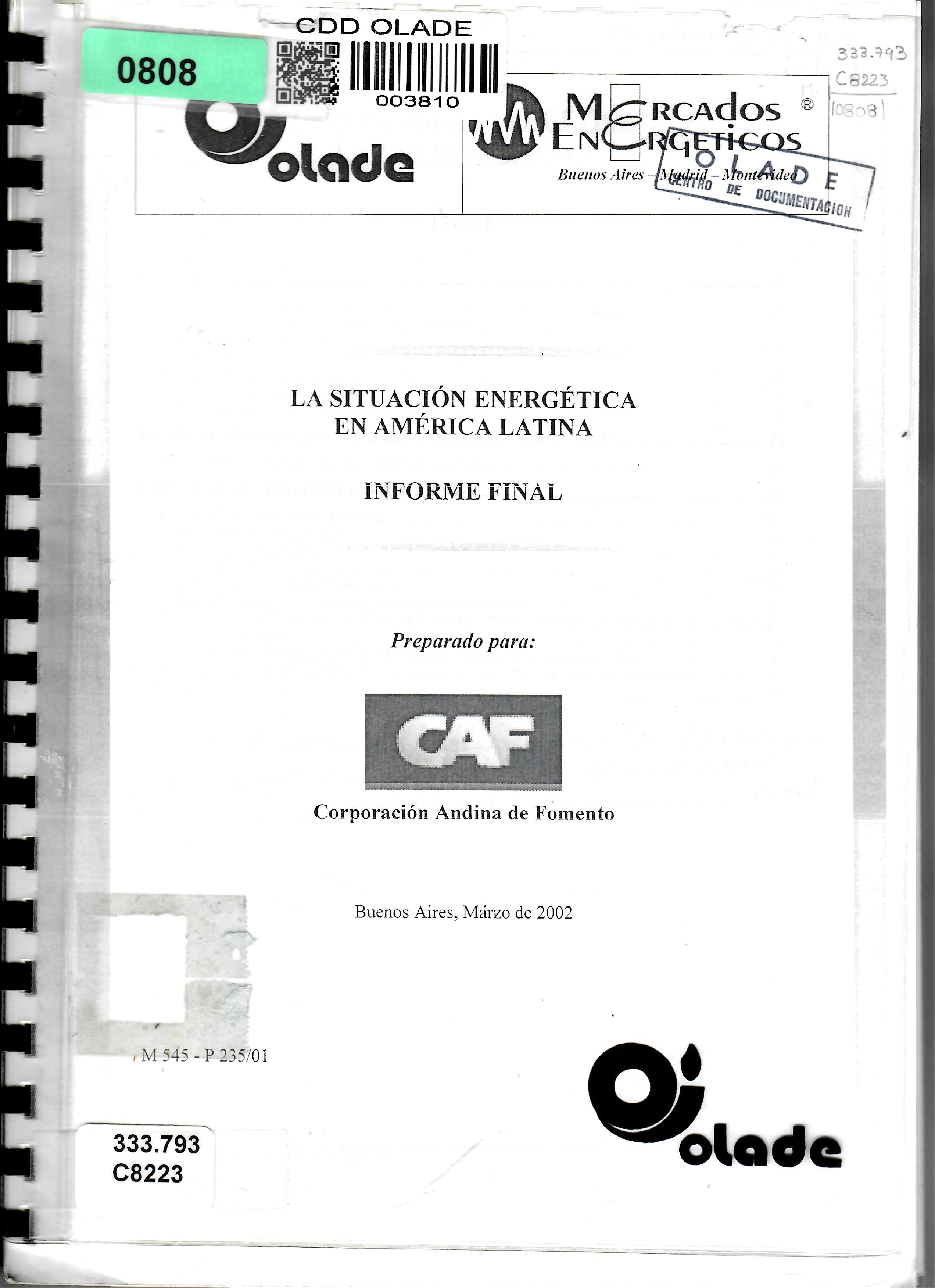 olade y Mercados Energeticos