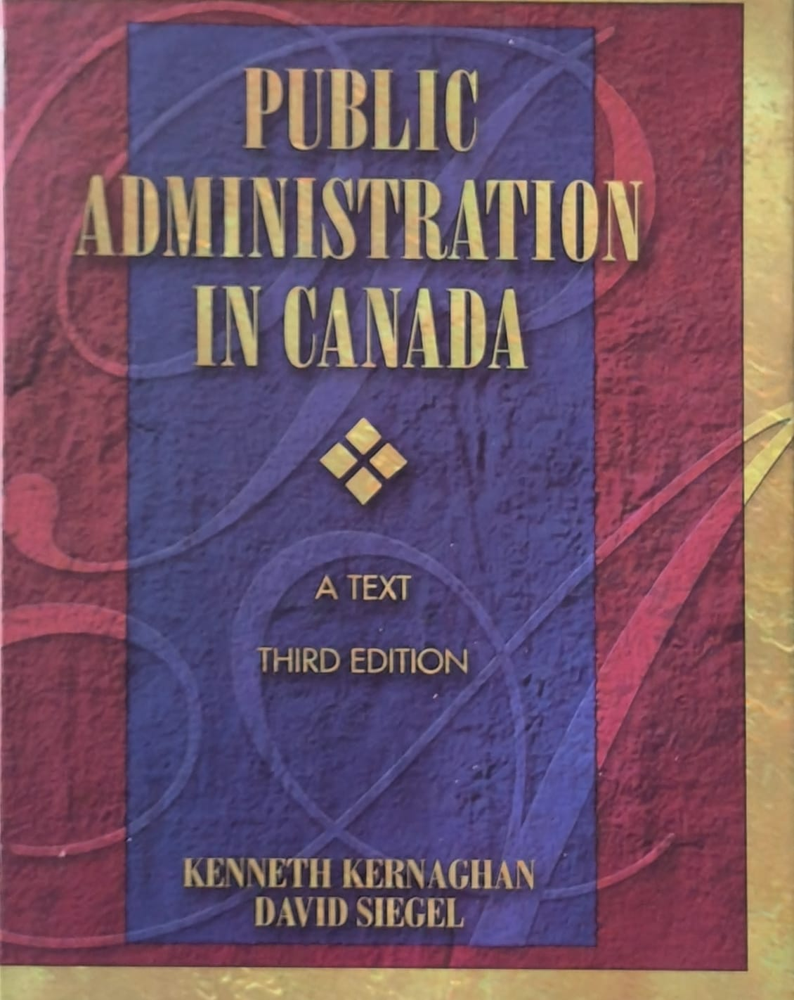 PUBLIC ADMINISTRATION IN CANADA