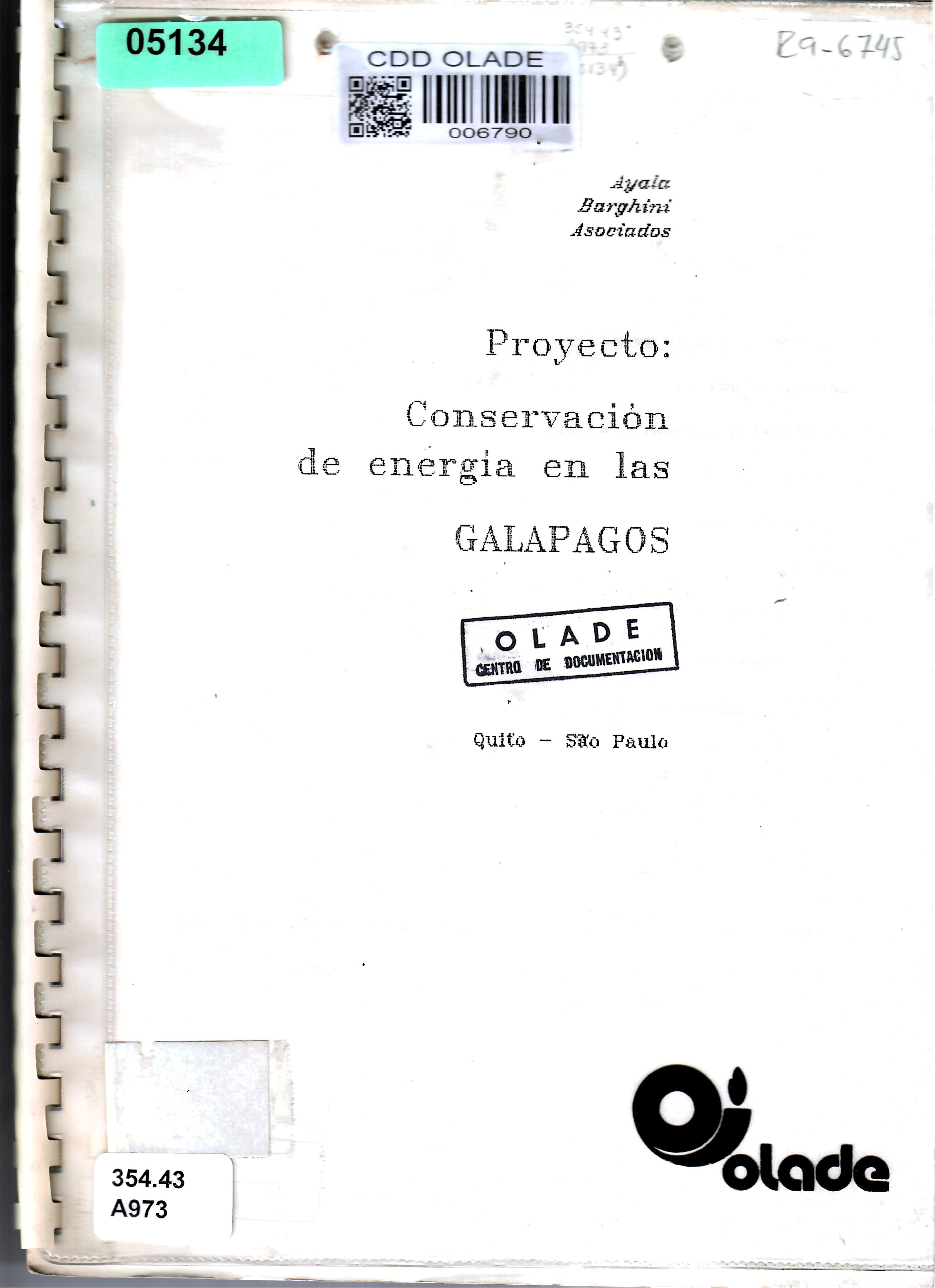 Proyecto: Conservación de energia en las GALAPAGOS