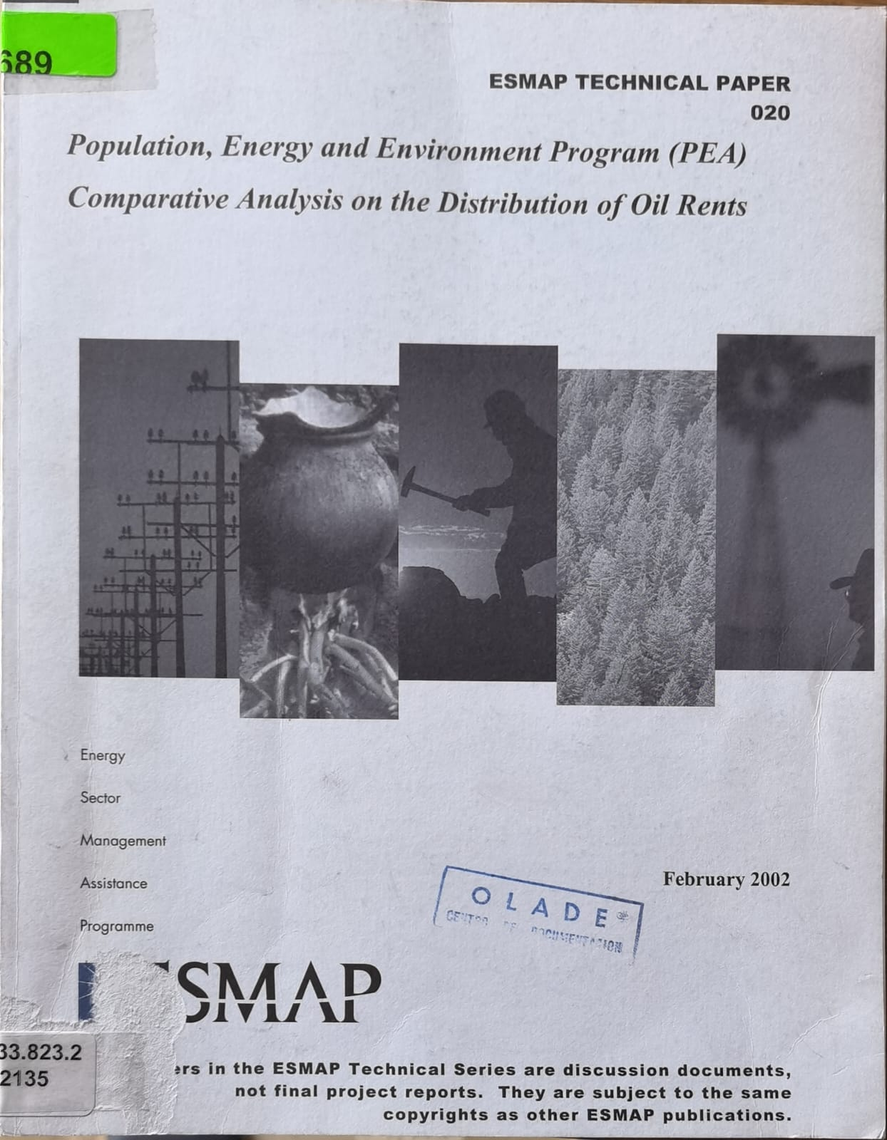 Population, Energy and Environment Program (PEA) - Comparative Analysis on the Distribution of Oil Rents