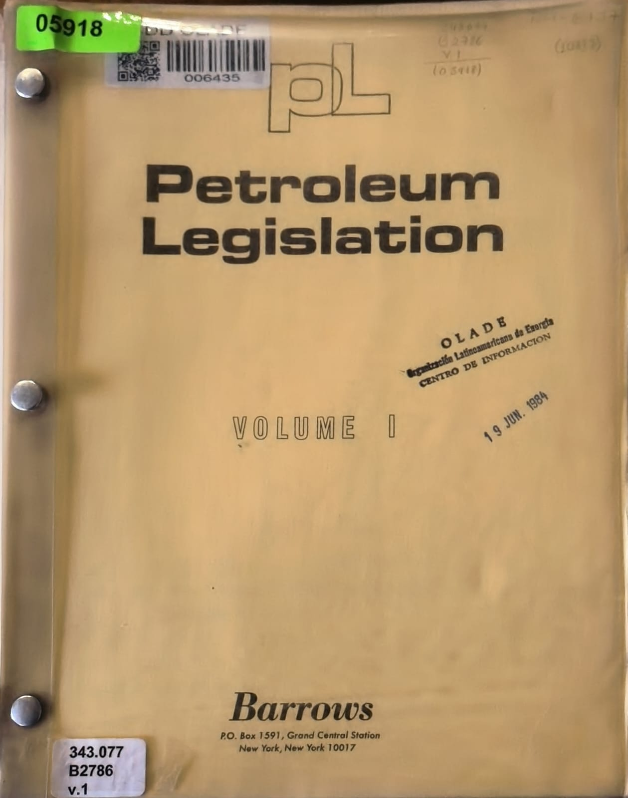 Petroleum Legislation