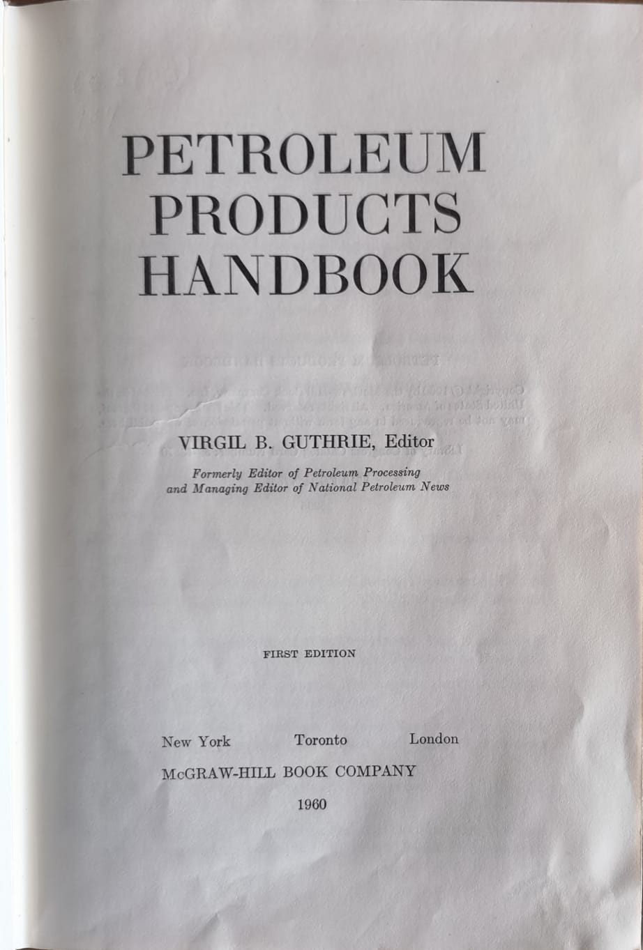 PETROLEUM PRODUCTS HANDBOOK