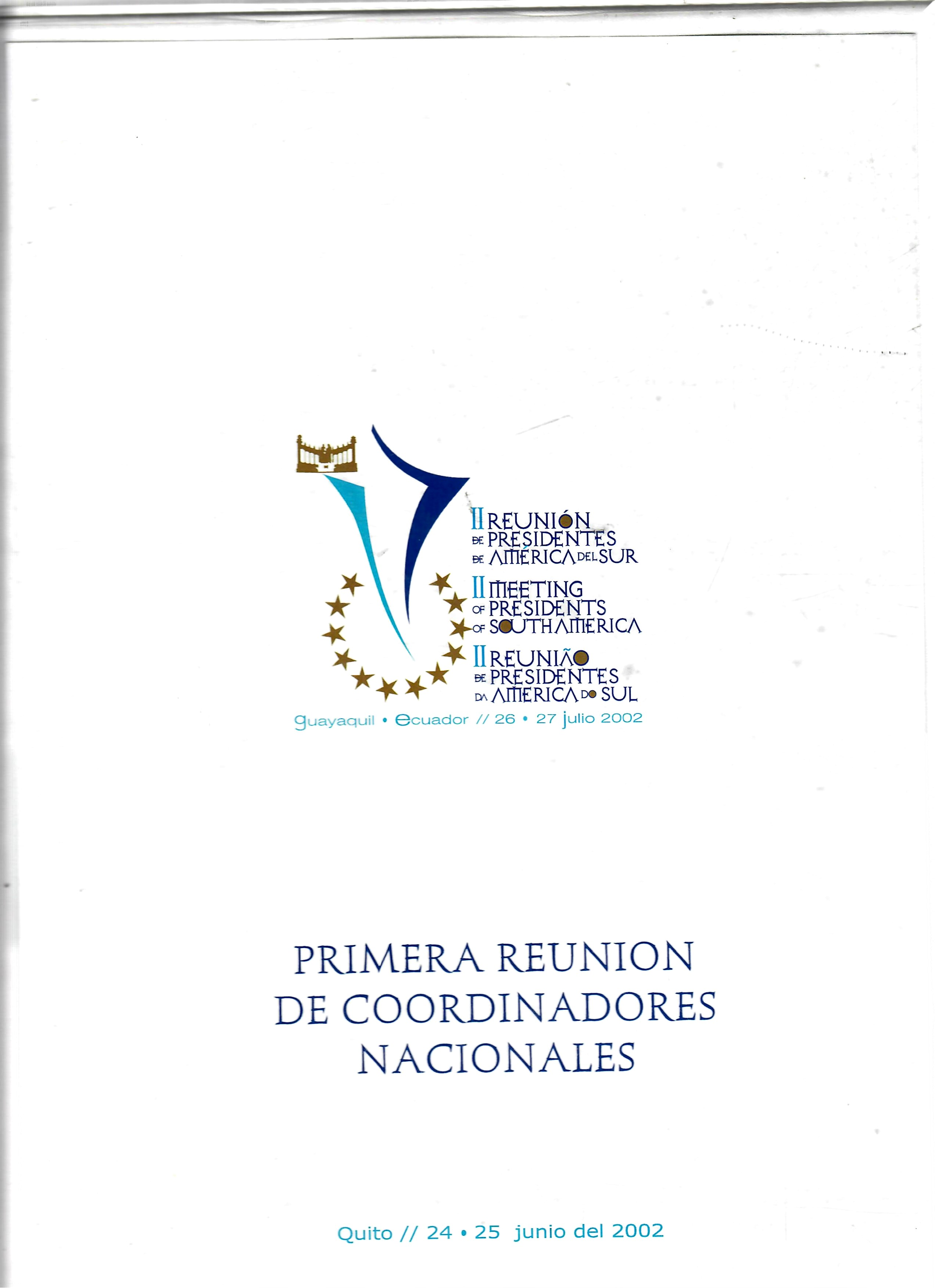 PRIMERA REUNION DE COORDINADORES NACIONALES