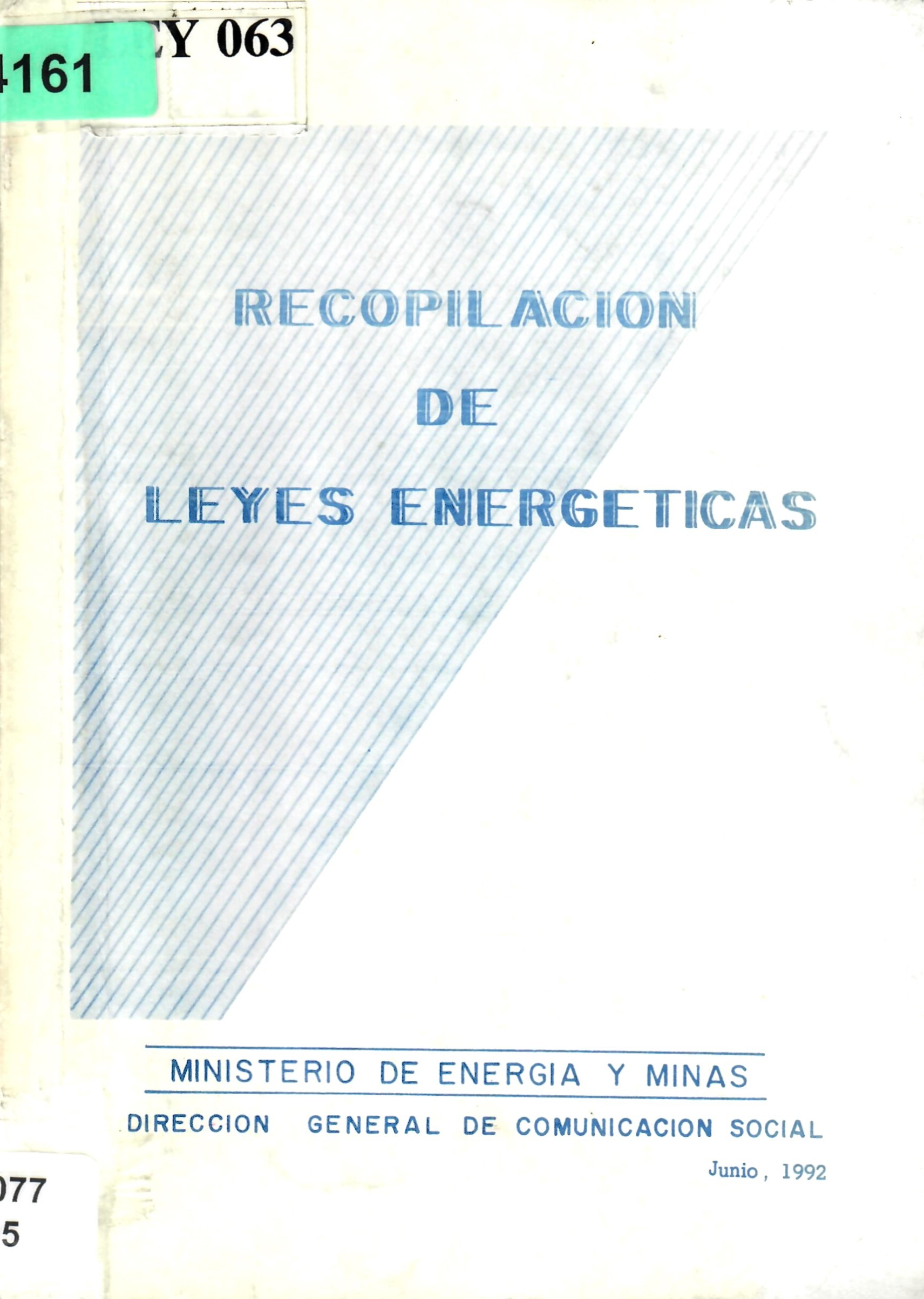 RECOPILACION DE LEYES ENERGETICAS