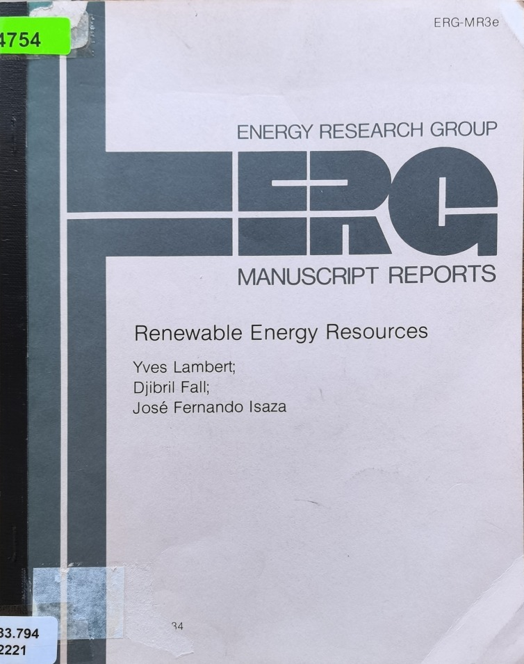 Renewable Energy Resources