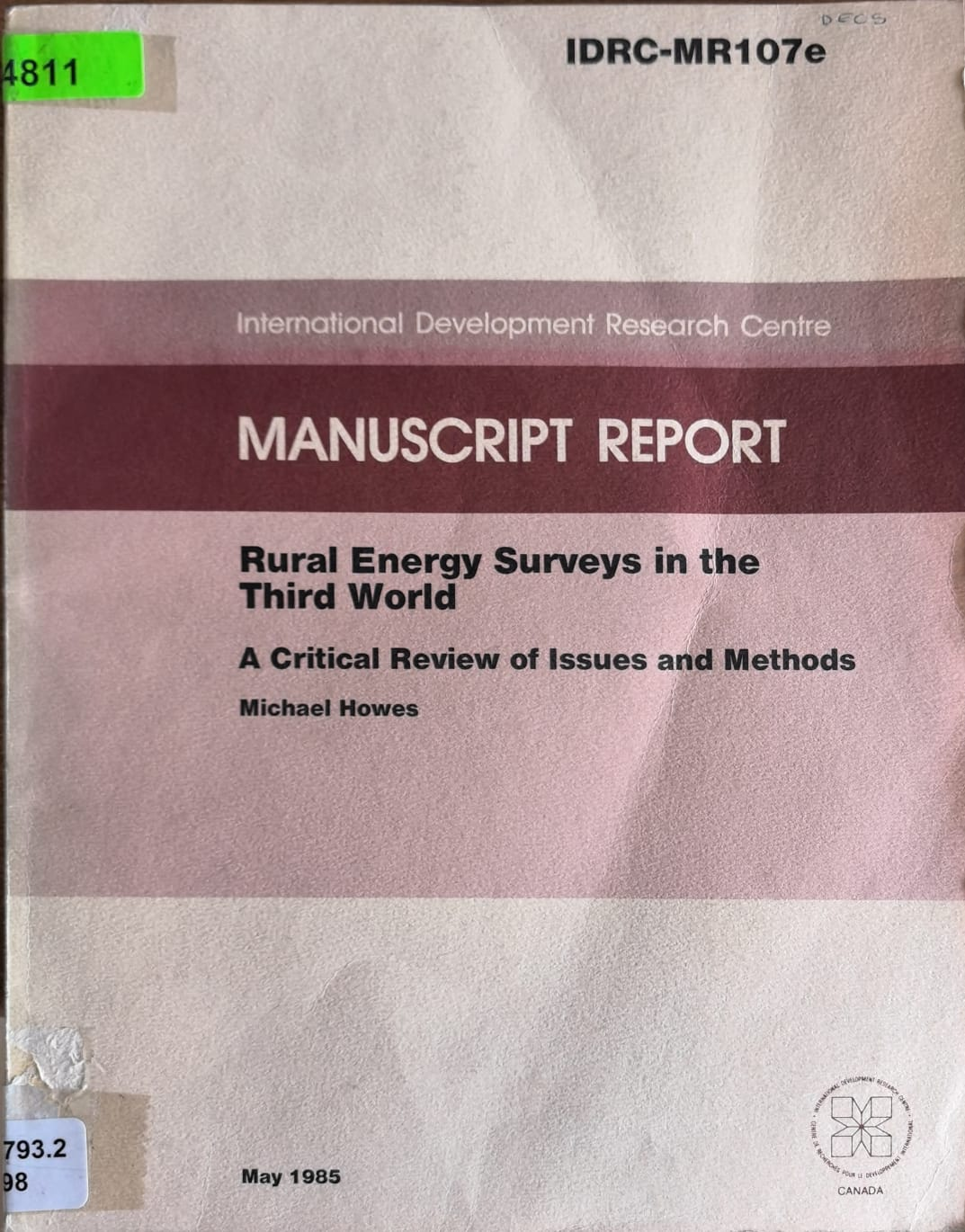 Rural Energy Surveys in the Third World: A Critical Review of Issues and Methods