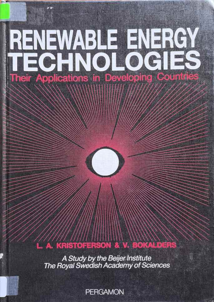 RENEWABLE ENERGY TECHNOLOGIES Their Applications in Developing Countries