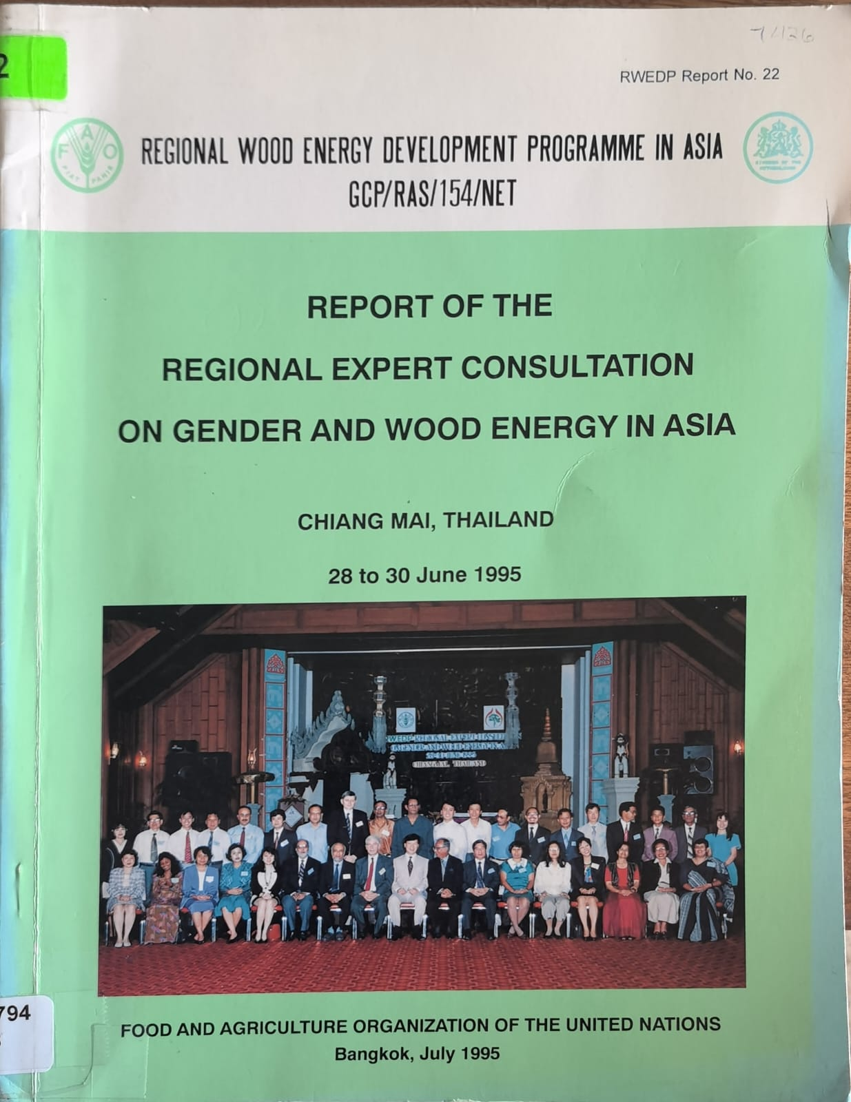 REPORT OF THE REGIONAL EXPERT CONSULTATION ON GENDER AND WOOD ENERGY IN ASIA