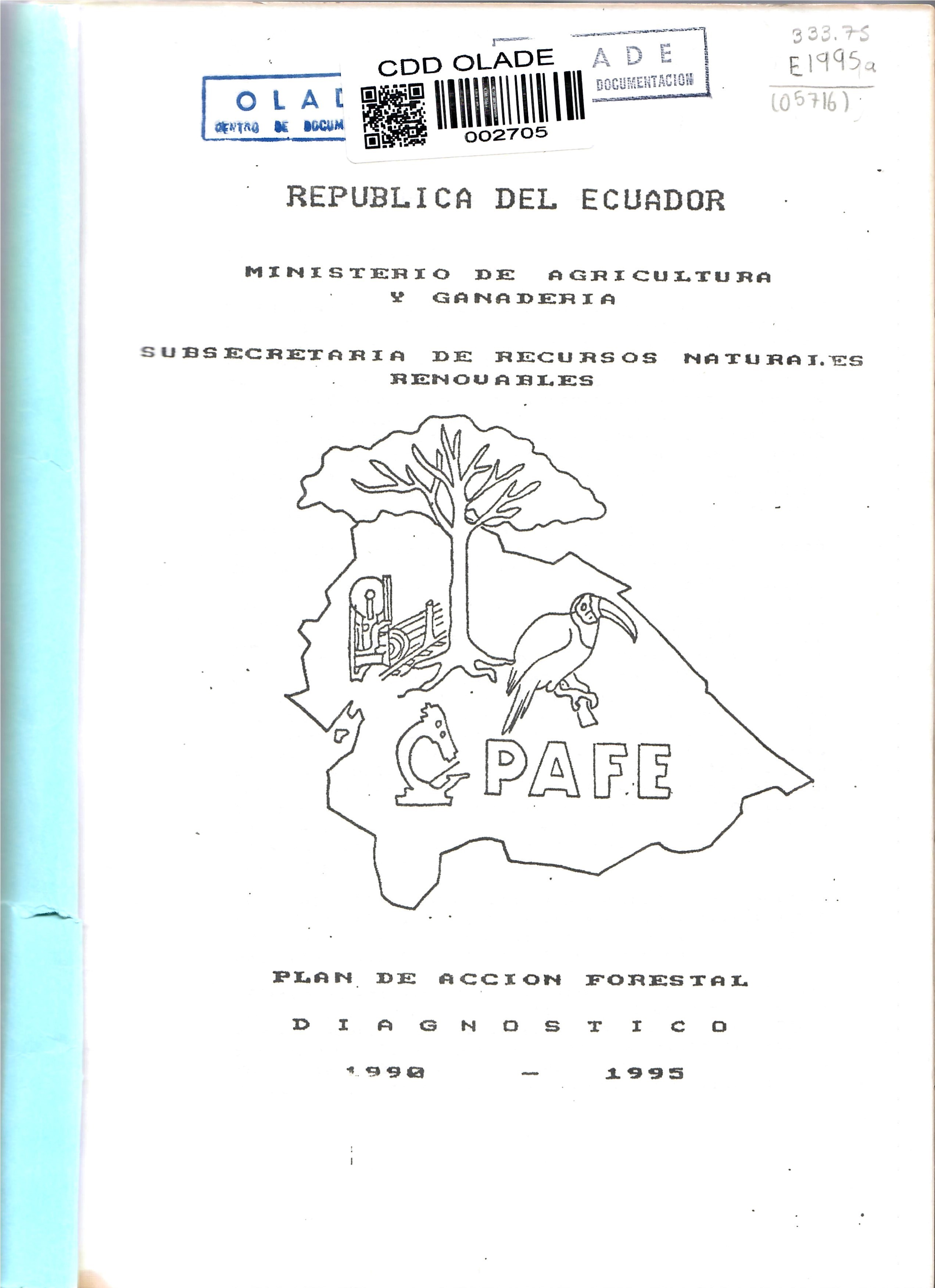 SUBSECRETARIA DE RECURSOS NATURALES RENOUABLESPLAN DE ACCION FORESTAL