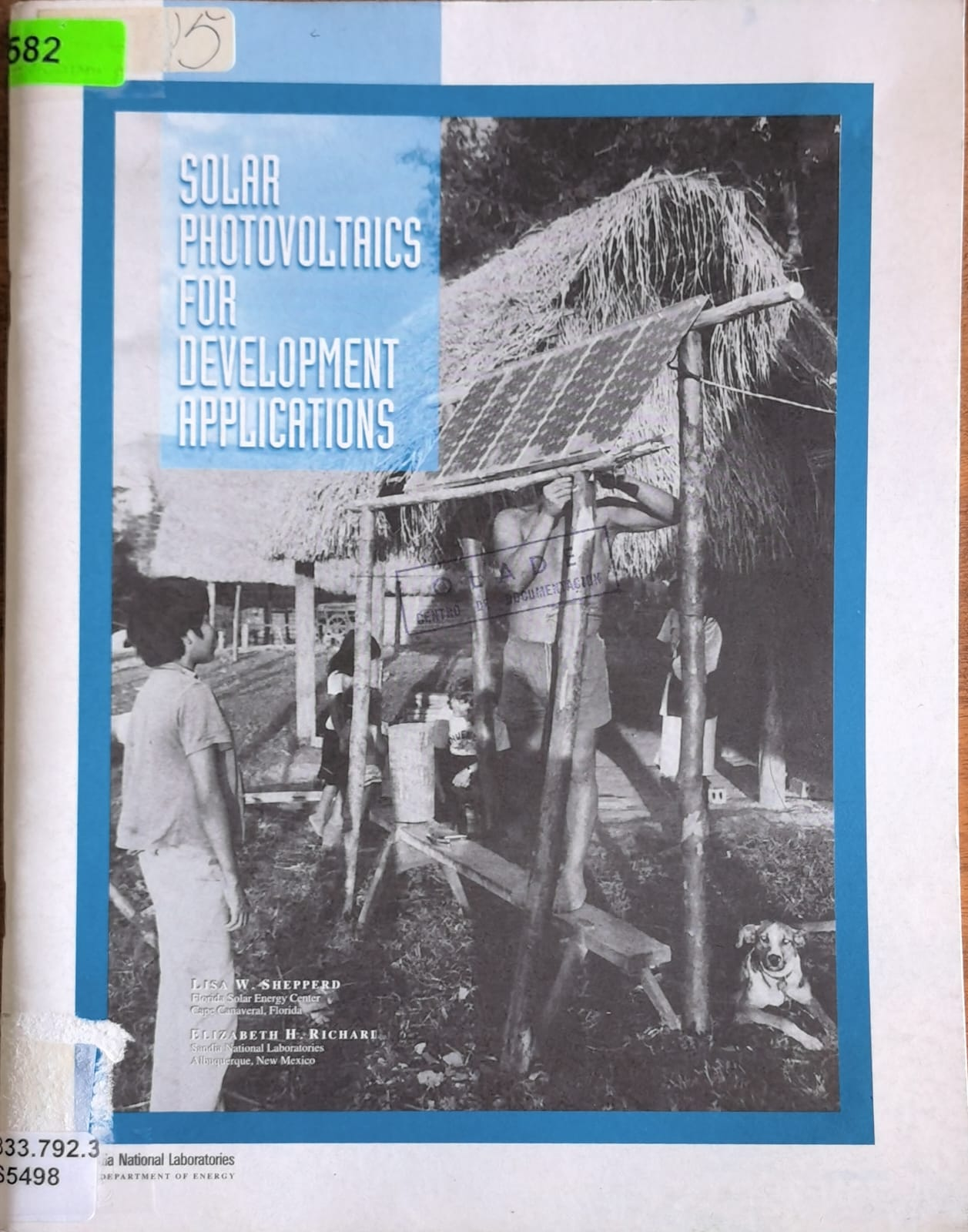 SOLAR PHOTOVOLTAICS FOR DEVELOPMENT APPLICATIONS