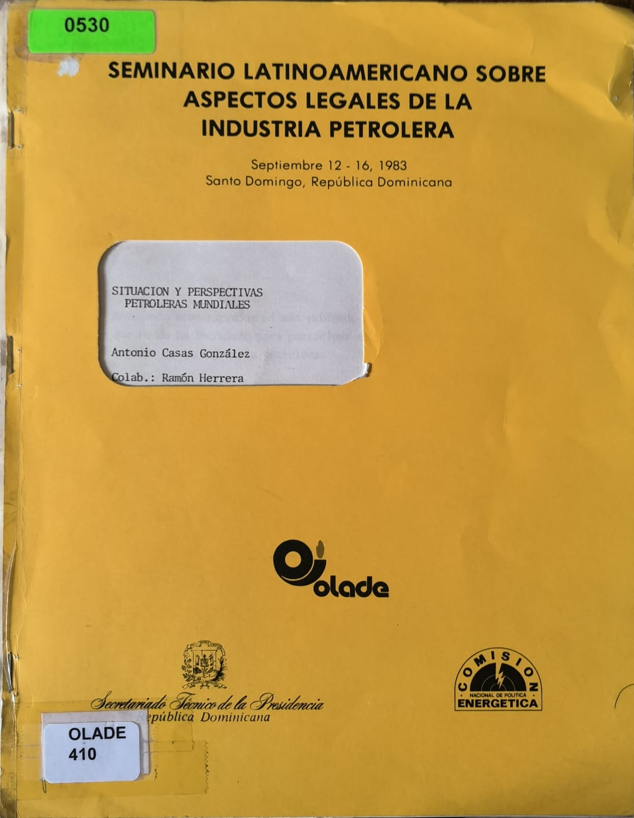SITUACION Y PERSPECTIVAS PETROLERAS MUNDIALES