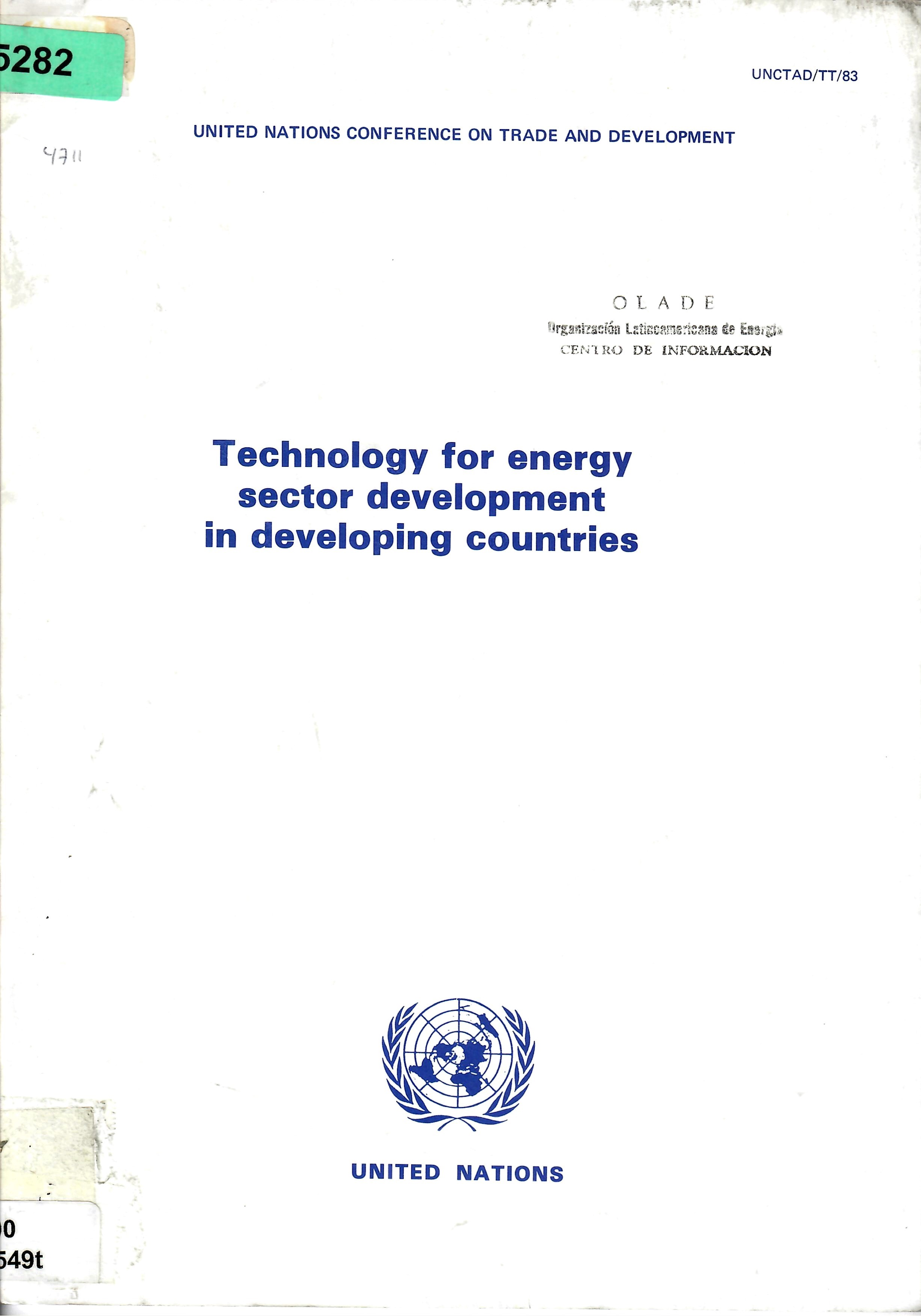Technology for energy sector development in developing countries