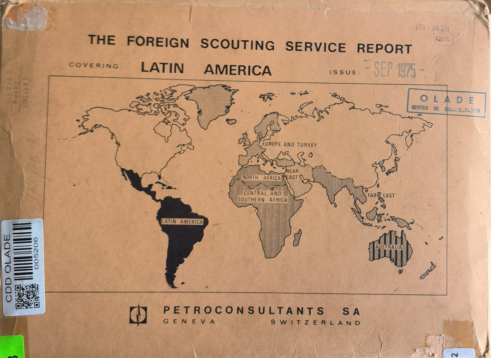 THE FOREIGN SCOUTING SERVICE REPORT LATIN AMERICA