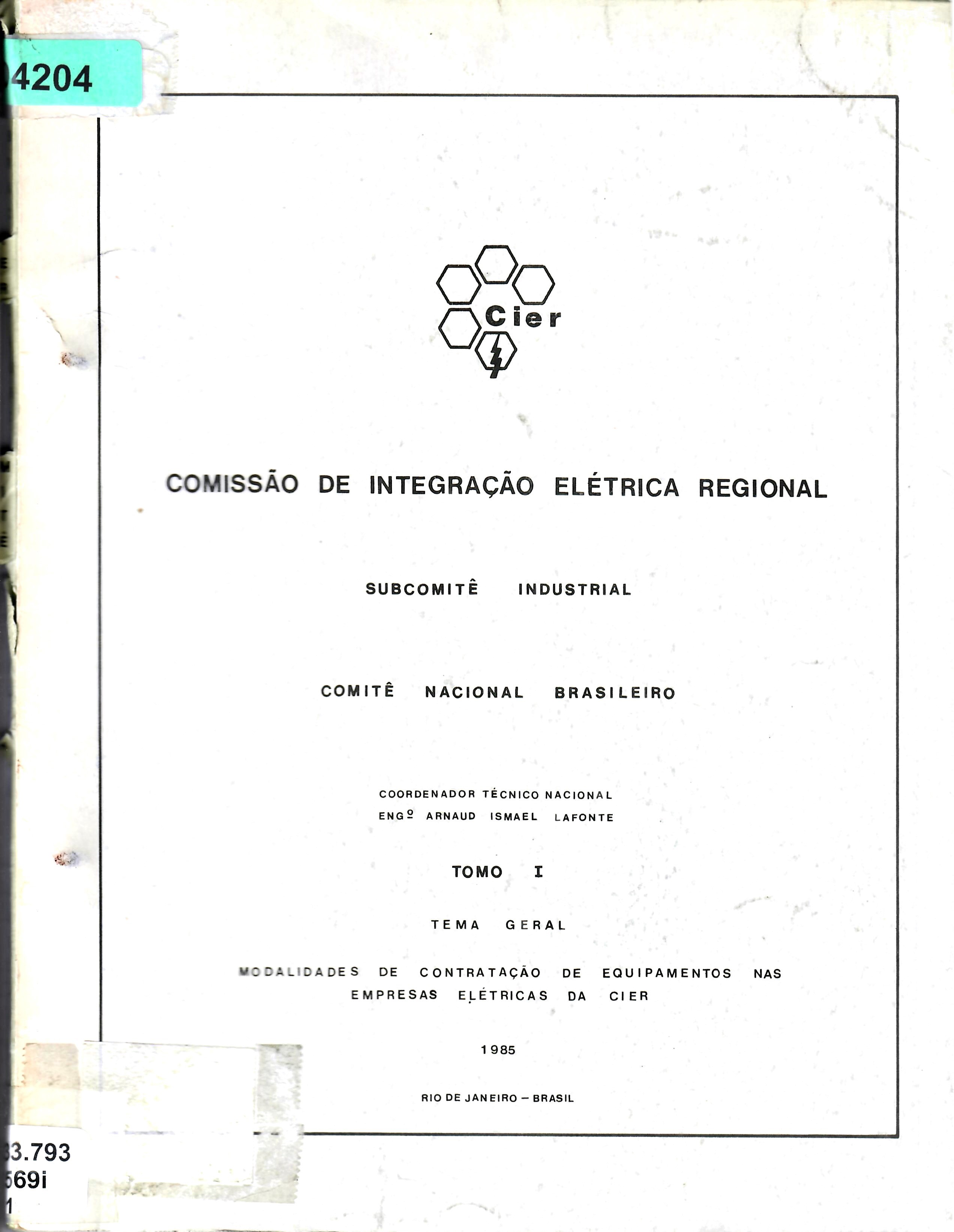 TOMO I MODALIDADES DE CONTRATAÇÃO DE EQUIPAMENTOS NAS EMPRESAS EMPRESAS