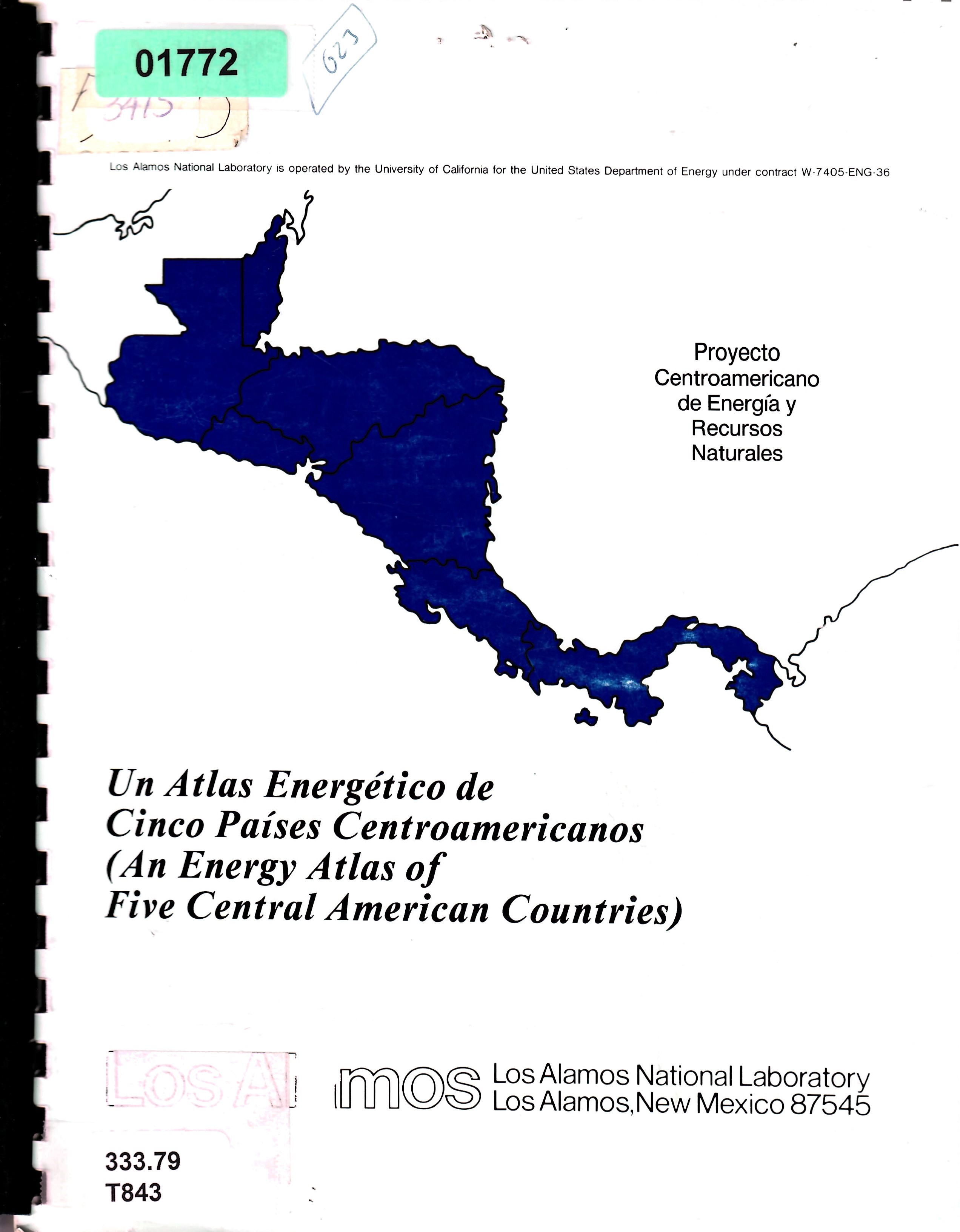 Un Atlas Energético de Cinco Países Centroamericanos (An Energy Atlas of Five Central American Countries)