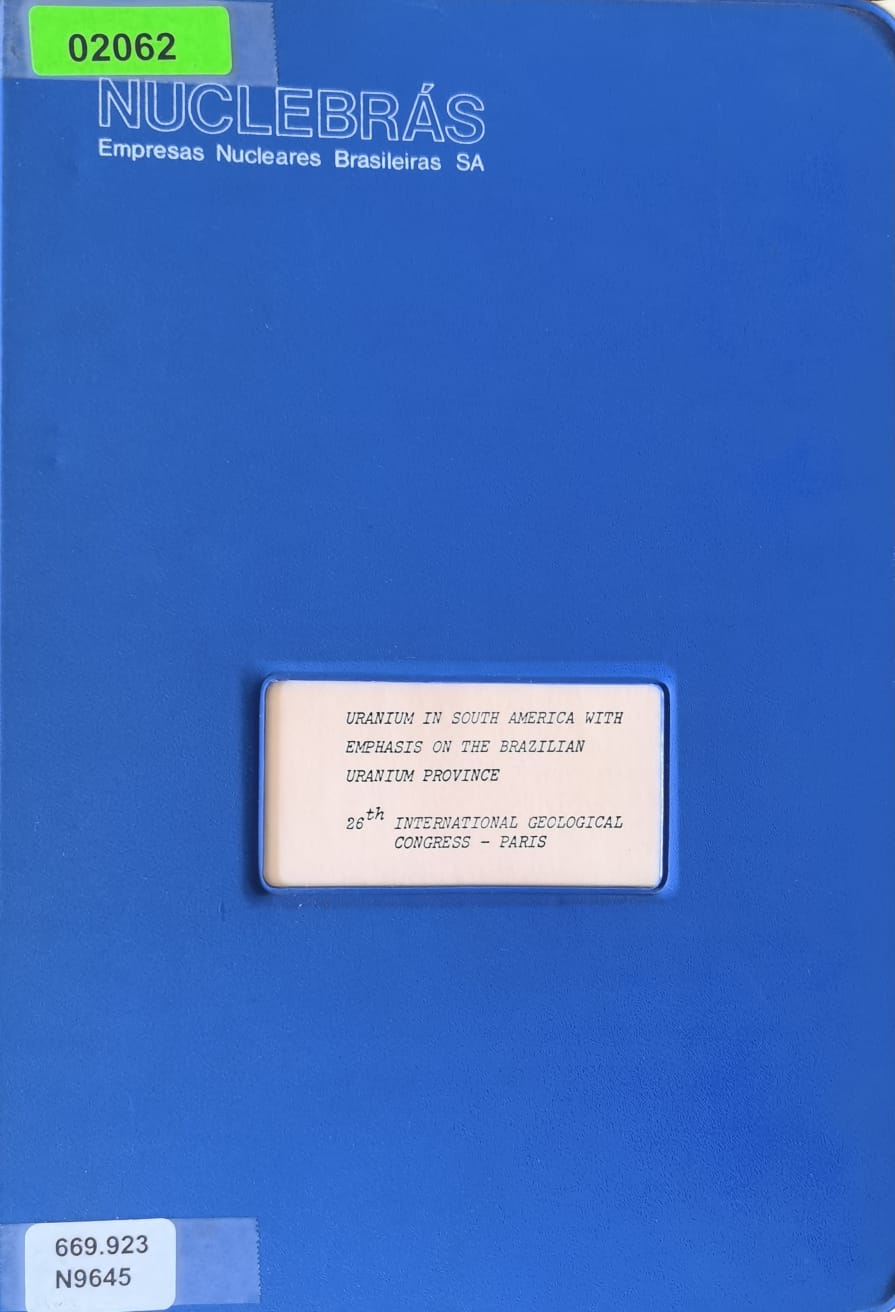URANIUM IN SOUTH AMERICA WITH EMPHASIS ON THE BRAZILIAN URANIUM PROVINCE