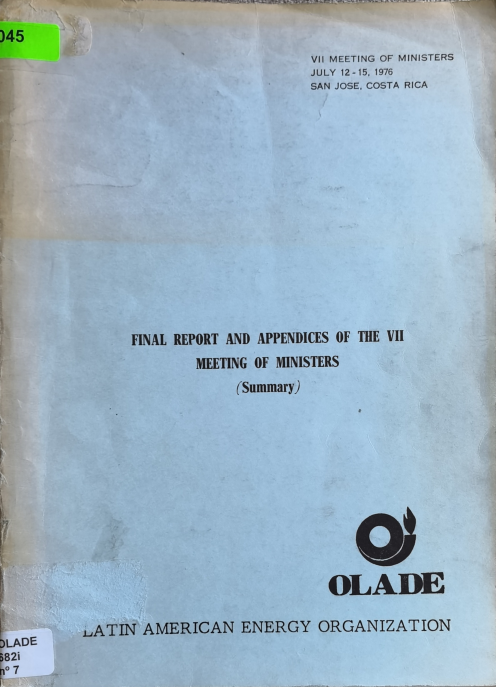 VI Meeting of Ministers  - 1975