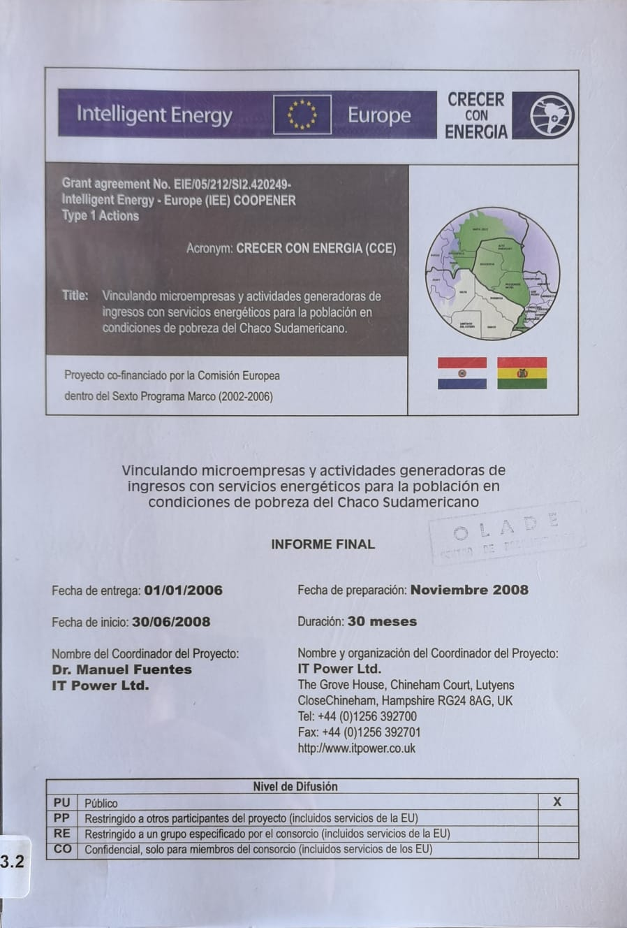 Vinculando microempresas y actividades generadoras de ingresos con servicios energéticos para la población en condiciones de pobreza del Chaco Sudamericano