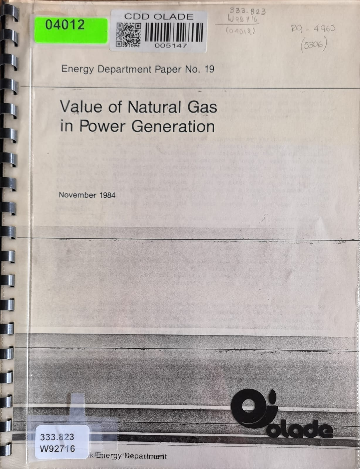 Value of Natural Gas in Power Generation