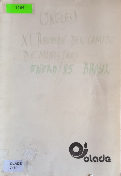 XI REUNION DEL COMITE DE MINISTROS